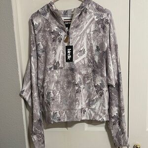 Birdie Gray and White Camouflage Pullover